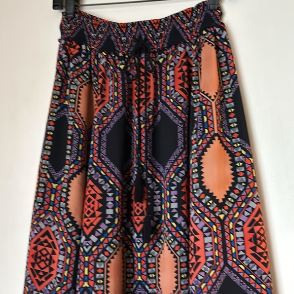 Anthropologie Flowy tile print maxi skirt by Maeve - Picture 7 of 8